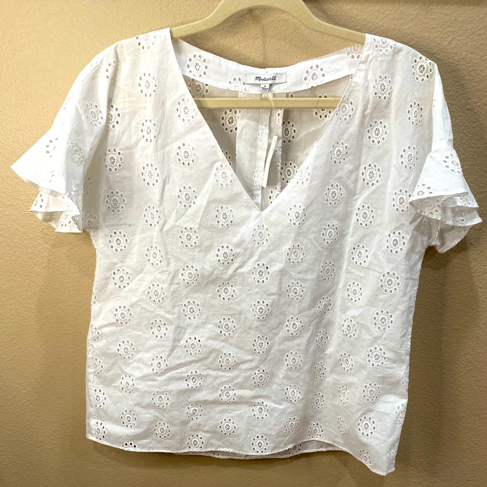 NWT Madewell short sleeve top. Size M.